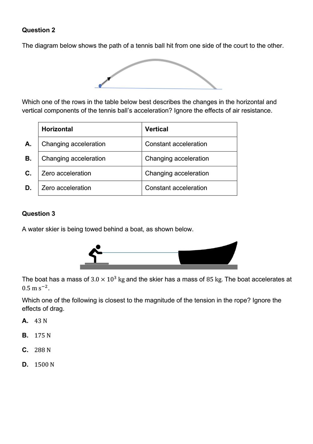 physics exam