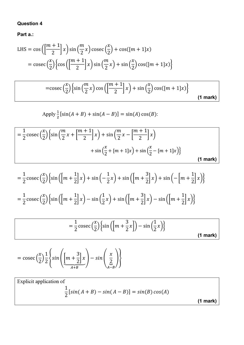 specialist mathematics exam